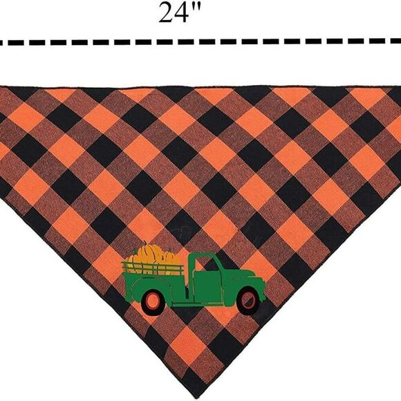 Fall Thanksgiving  2 pack bandana set  Brand new in package neck 24"acro… - Picture 8 of 9
